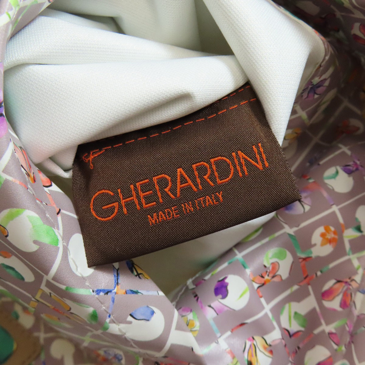 GHERARDINI   Tote Bag Flower motif Polyester Polyurethane coatingLadies