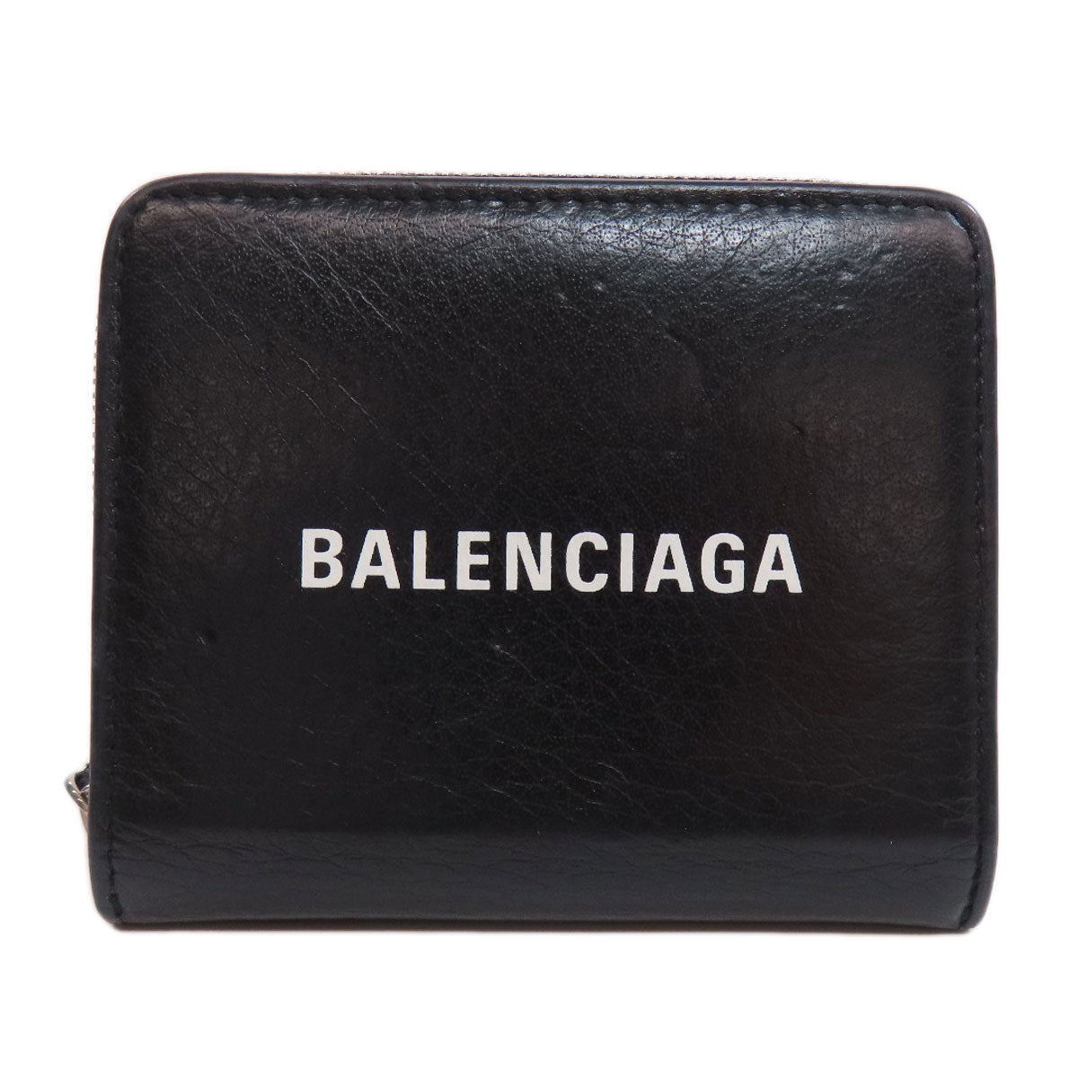 BALENCIAGA 551933 Every day Bifold Wallet with Coin Pocket Leather Ladies [Used]