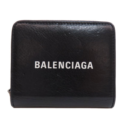 BALENCIAGA 551933 Every day Bifold Wallet with Coin Pocket Leather Ladies [Used]