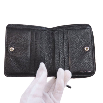 BALENCIAGA 551933 Every day Bifold Wallet with Coin Pocket Leather Ladies [Used]
