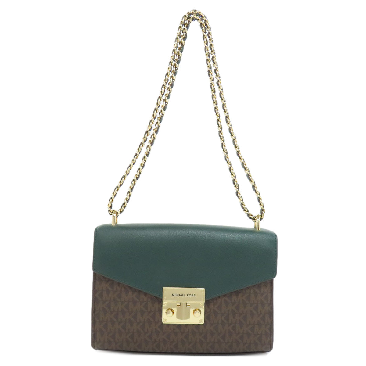 Michael Kors MK Signature Chain Bag Shoulder Bag PVC Ladies [Used]