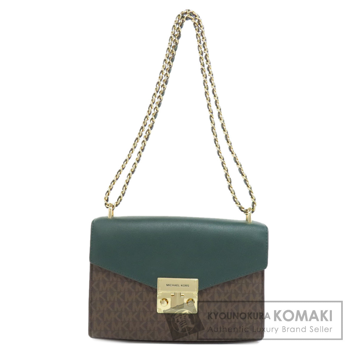 Michael Kors MK Signature Chain Bag Shoulder Bag PVC Ladies [Used]