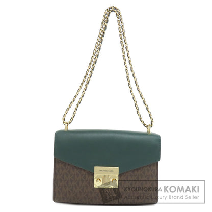 Michael Kors MK Signature Chain Bag Shoulder Bag PVC Ladies [Used]