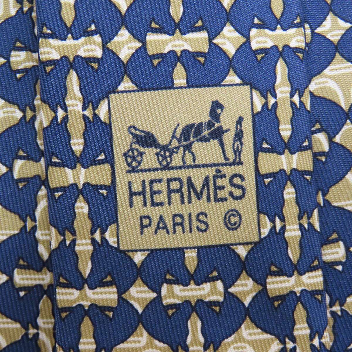 HERMES   tie Overall handle Silk mens