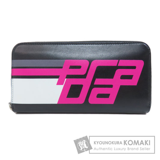 PRADA Zip Around Long wallet (with coin pocket) Leather Ladies [Used]