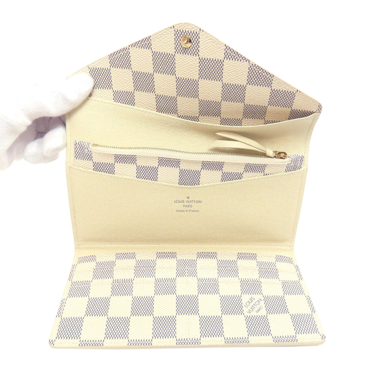 LOUIS VUITTON M63020 Portefeiulle Josephine Bifold Wallet with Coin Pocket Damier canvas Ladies [Used]