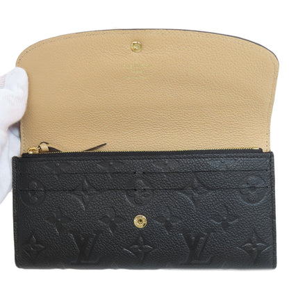 LOUIS VUITTON  M62369 Bifold Wallet with Coin Pocket Portefeiulle Emily Empreinte Ladies