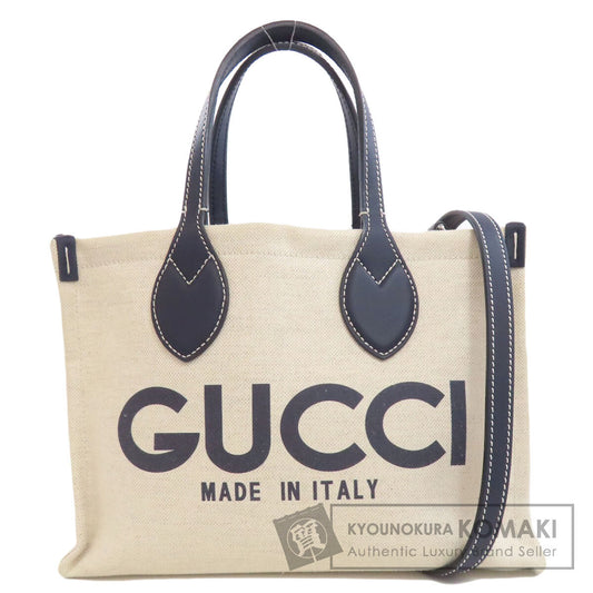 GUCCI 772144 Japan exclusive GUCCI print mini 2WAY Handbag Canvas Ladies [Used]