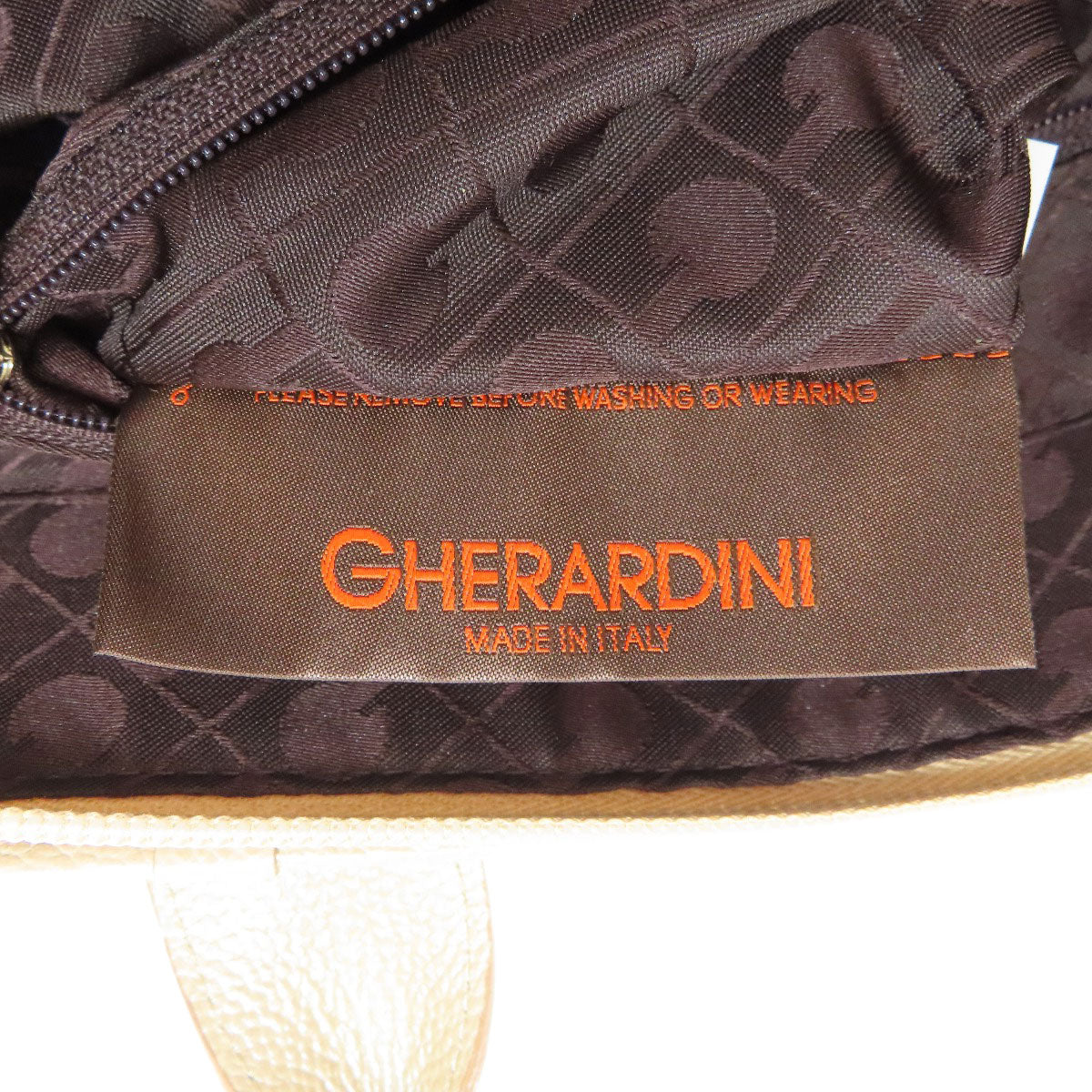 GHERARDINI   Tote Bag Logo motif softy Polyester Polyurethane coatingLadies