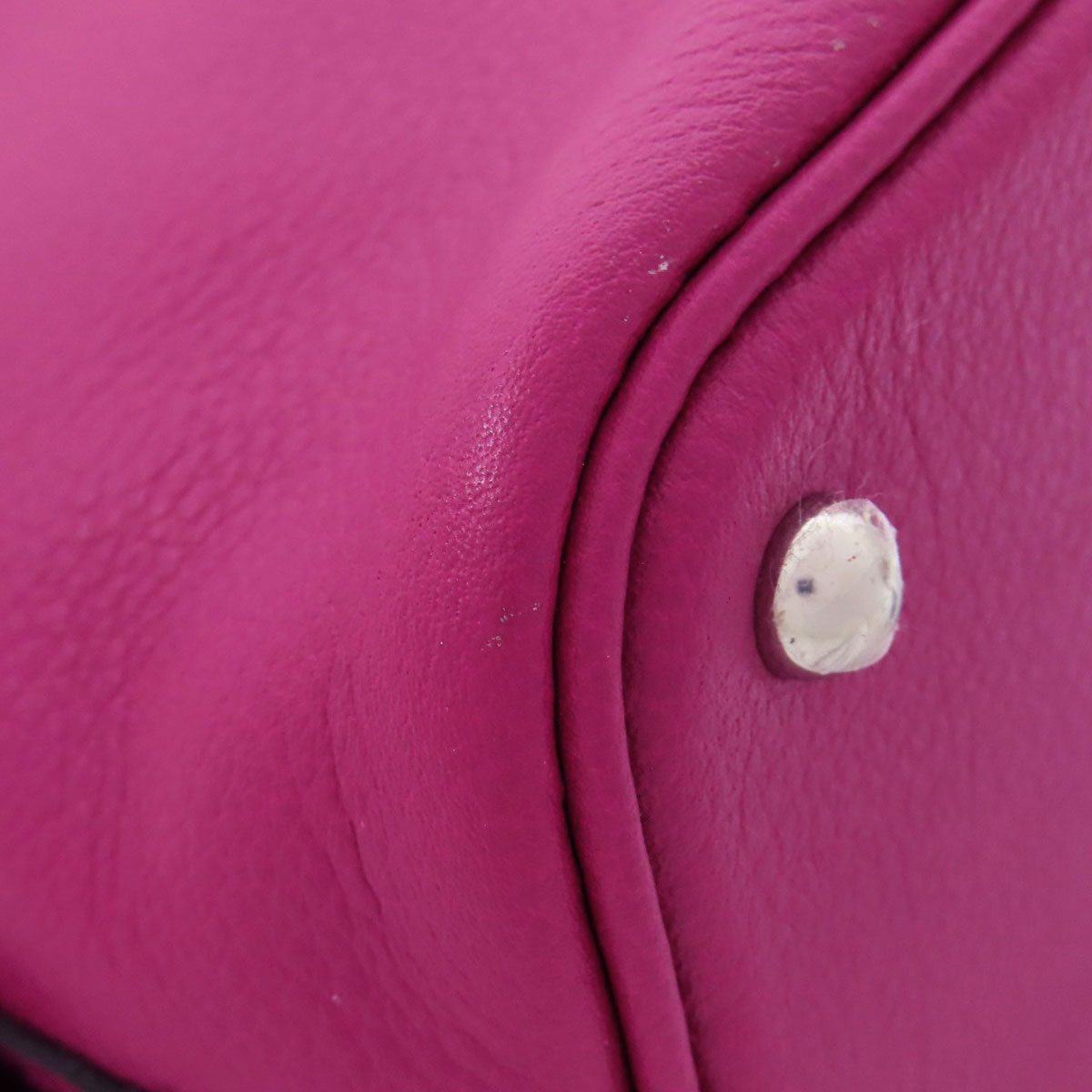 HERMES Bolide1923 Mini SilverHardware Handbag Calf Ladies [Used]