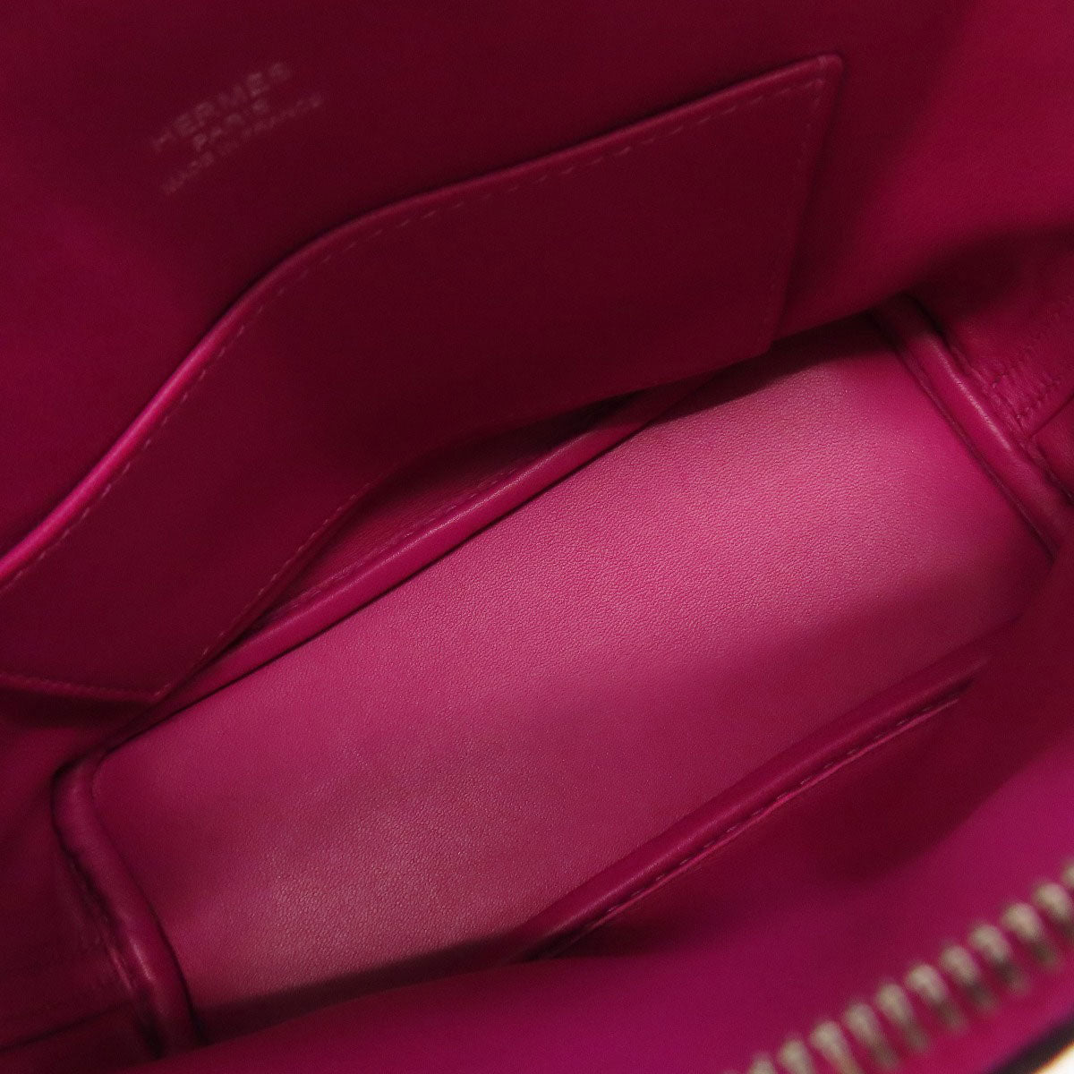 HERMES Bolide1923 Mini SilverHardware Handbag Calf Ladies [Used]