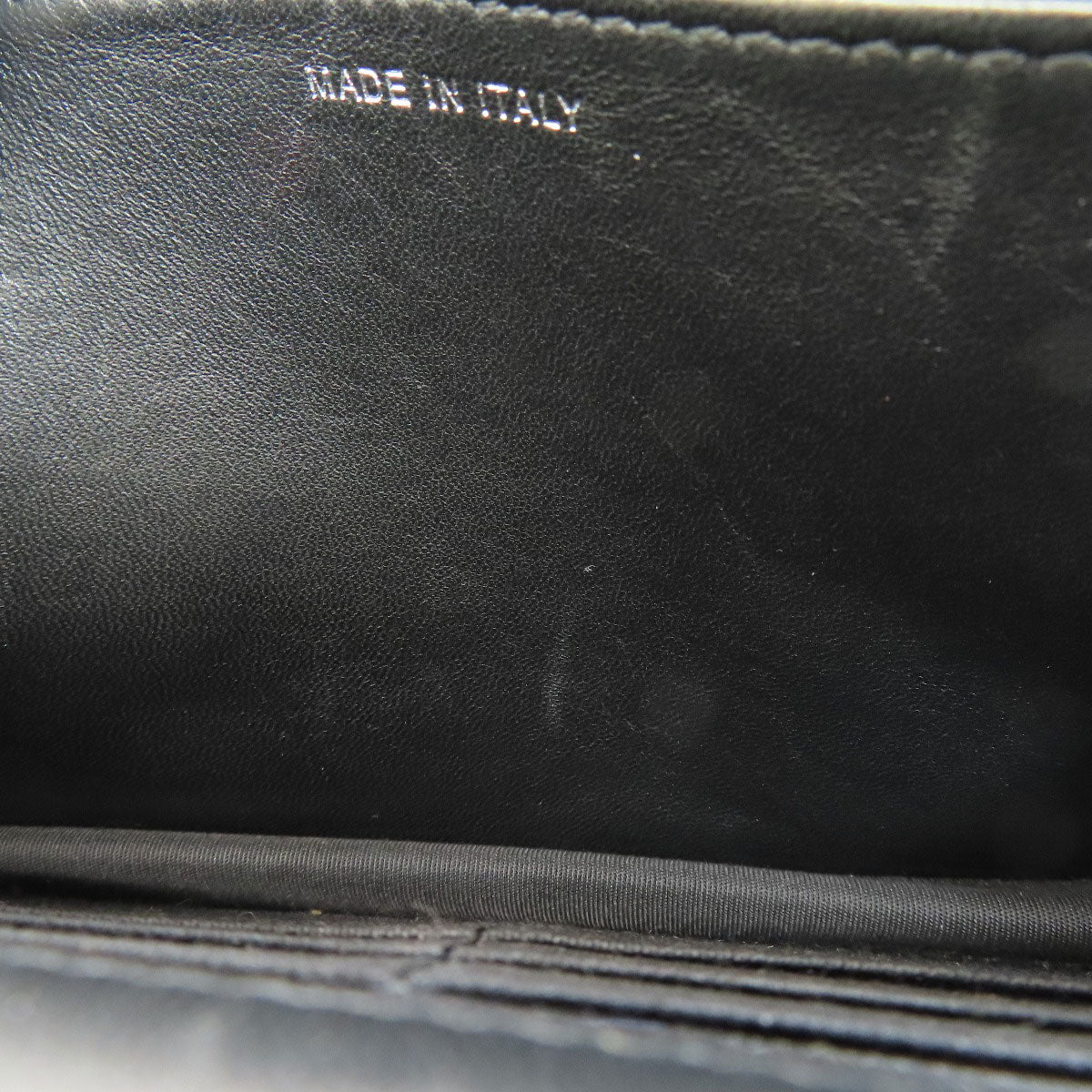 CHANEL Chain Wallet Boy Chanel SilverHardware Long wallet (with coin pocket) Lambskin Ladies [Used]