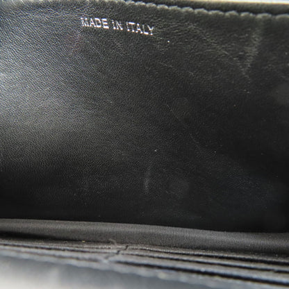 CHANEL Chain Wallet Boy Chanel SilverHardware Long wallet (with coin pocket) Lambskin Ladies [Used]
