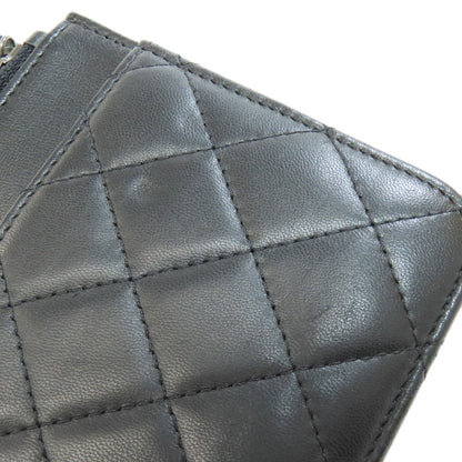 CHANEL Chain Wallet Boy Chanel SilverHardware Long wallet (with coin pocket) Lambskin Ladies [Used]