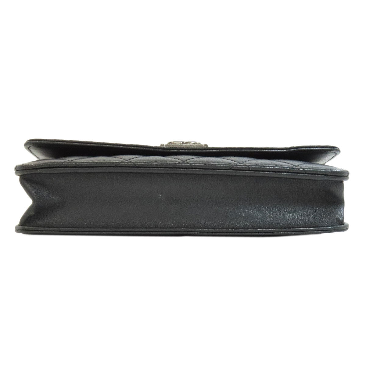 CHANEL Chain Wallet Boy Chanel SilverHardware Long wallet (with coin pocket) Lambskin Ladies [Used]