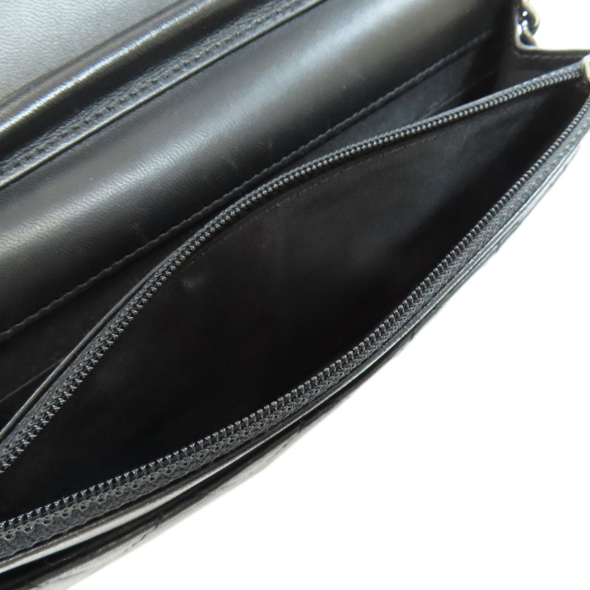 CHANEL Chain Wallet Boy Chanel SilverHardware Long wallet (with coin pocket) Lambskin Ladies [Used]
