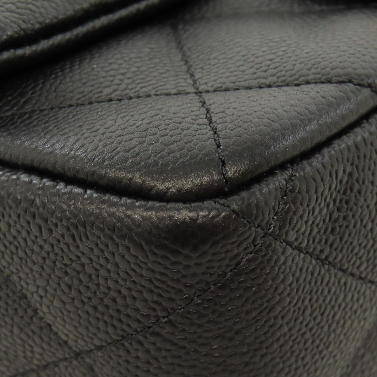 CHANEL ChainShoulder COCO Mark GoldHardware Shoulder Bag Grained Calfskin Skin Ladies [Used]