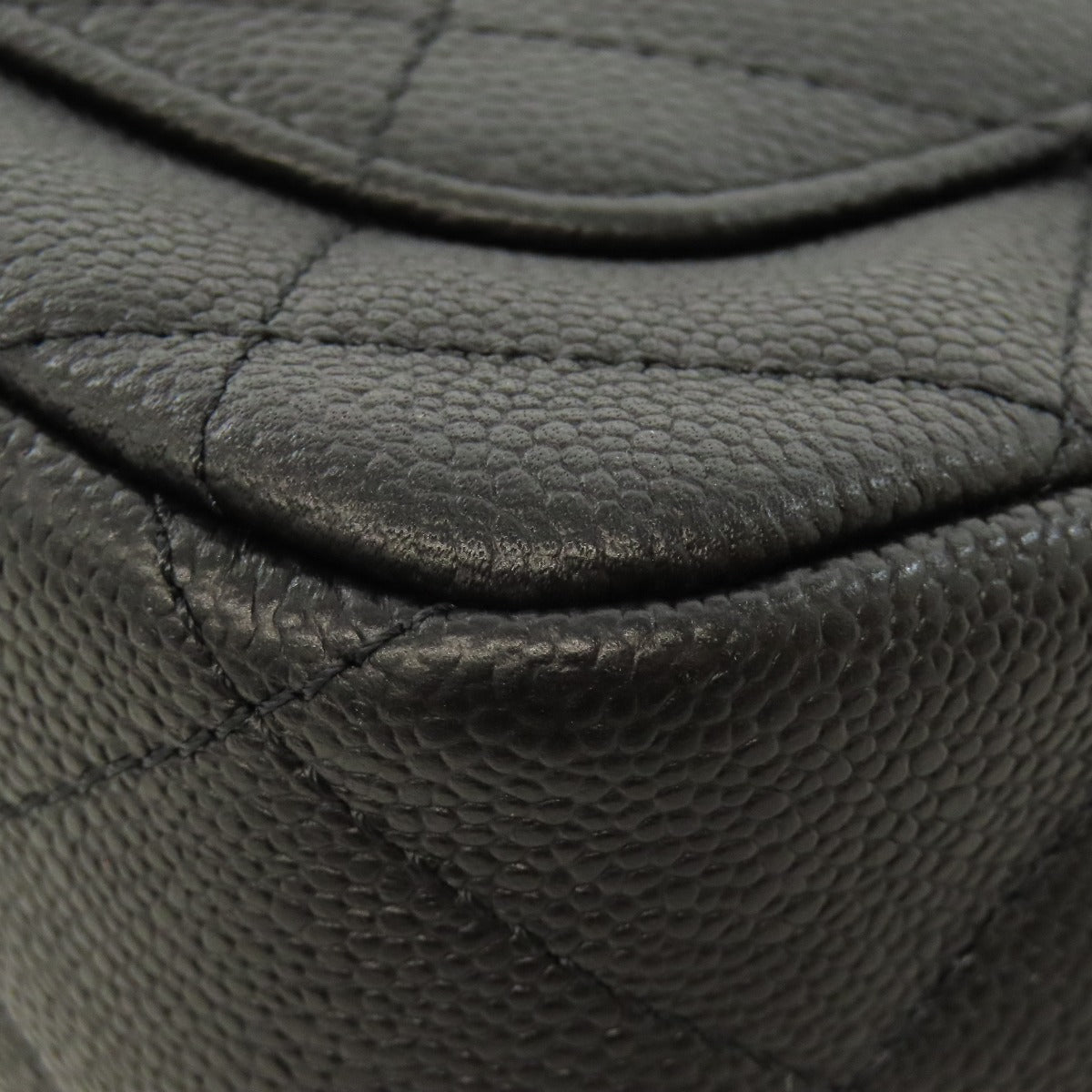 CHANEL ChainShoulder COCO Mark GoldHardware Shoulder Bag Grained Calfskin Skin Ladies [Used]