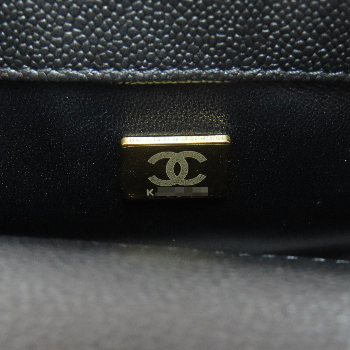 CHANEL ChainShoulder COCO Mark GoldHardware Shoulder Bag Grained Calfskin Skin Ladies [Used]