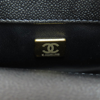 CHANEL ChainShoulder COCO Mark GoldHardware Shoulder Bag Grained Calfskin Skin Ladies [Used]