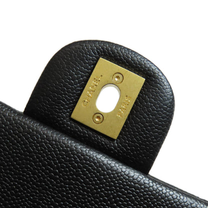 CHANEL ChainShoulder COCO Mark GoldHardware Shoulder Bag Grained Calfskin Skin Ladies [Used]