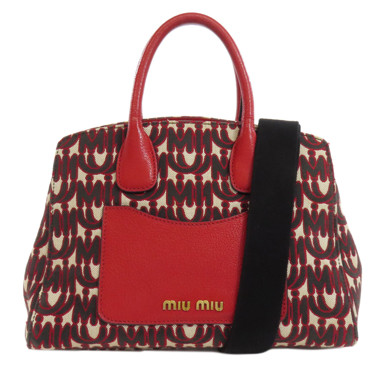 MIUMIU   Handbag Logo pattern 2WAY Canvas Ladies