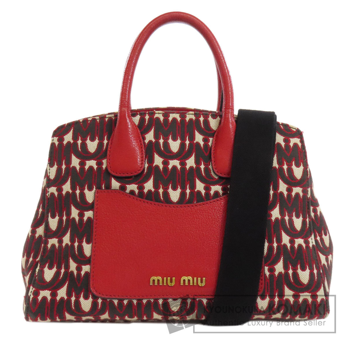 MIUMIU   Handbag Logo pattern 2WAY Canvas Ladies