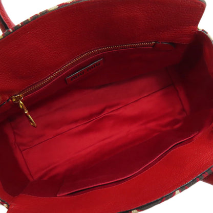MIUMIU   Handbag Logo pattern 2WAY Canvas Ladies