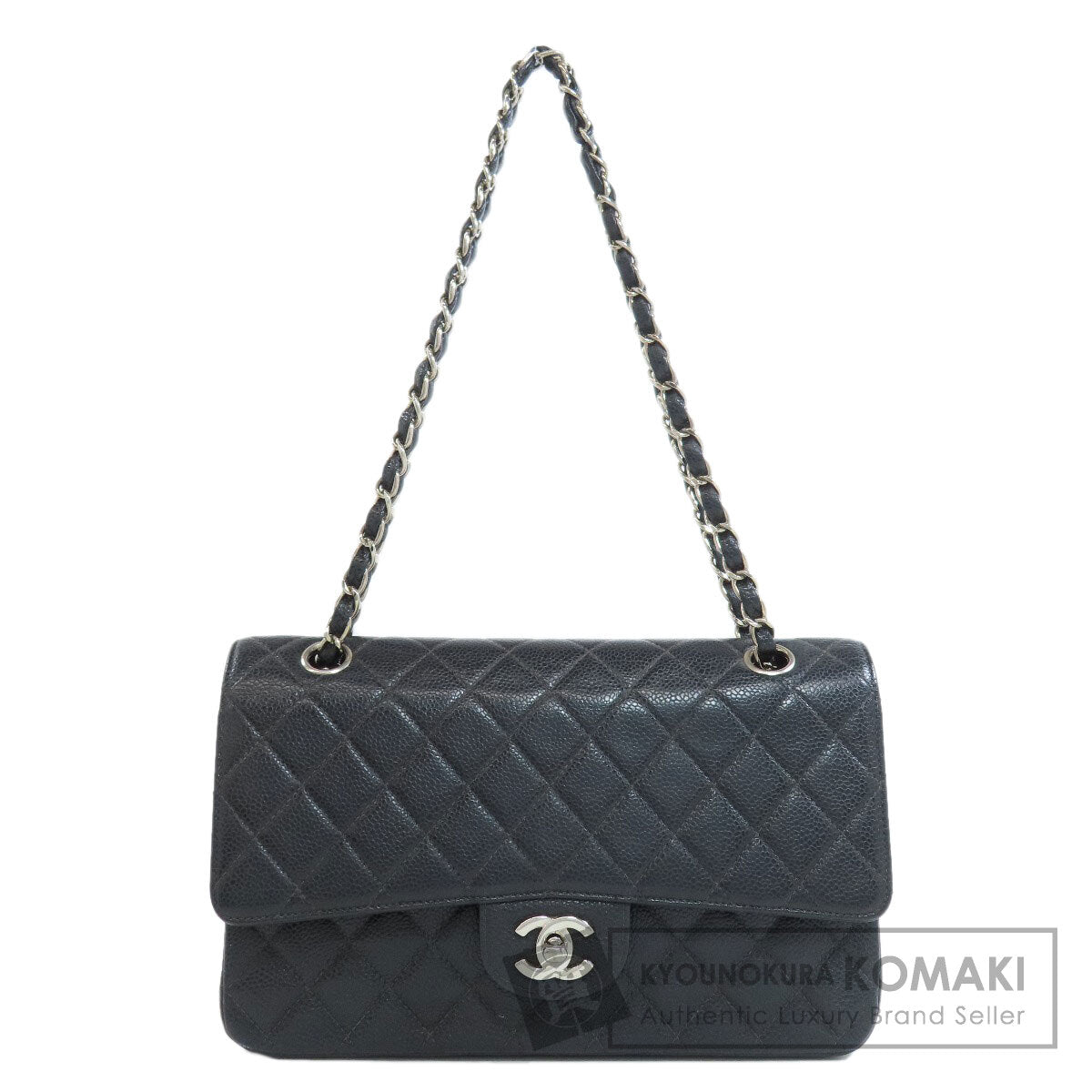 CHANEL ChainShoulder Matelasse SilverHardware Shoulder Bag Grained Calfskin Skin Ladies [Used]