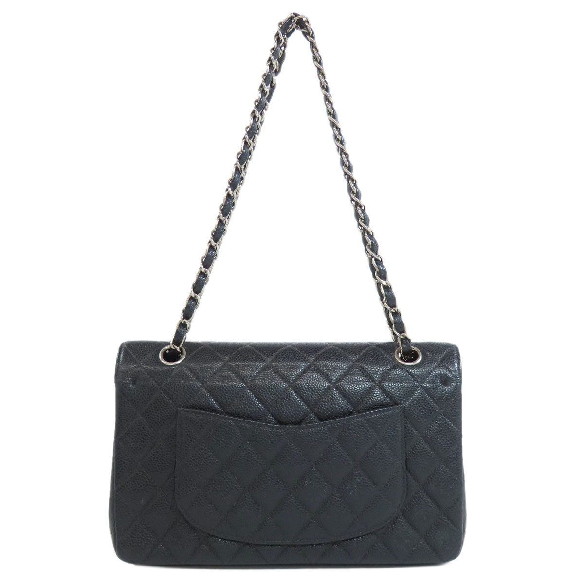 CHANEL ChainShoulder Matelasse SilverHardware Shoulder Bag Grained Calfskin Skin Ladies [Used]
