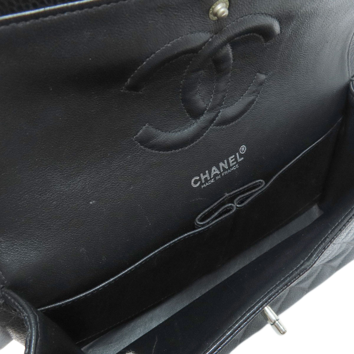 CHANEL ChainShoulder Matelasse SilverHardware Shoulder Bag Grained Calfskin Skin Ladies [Used]