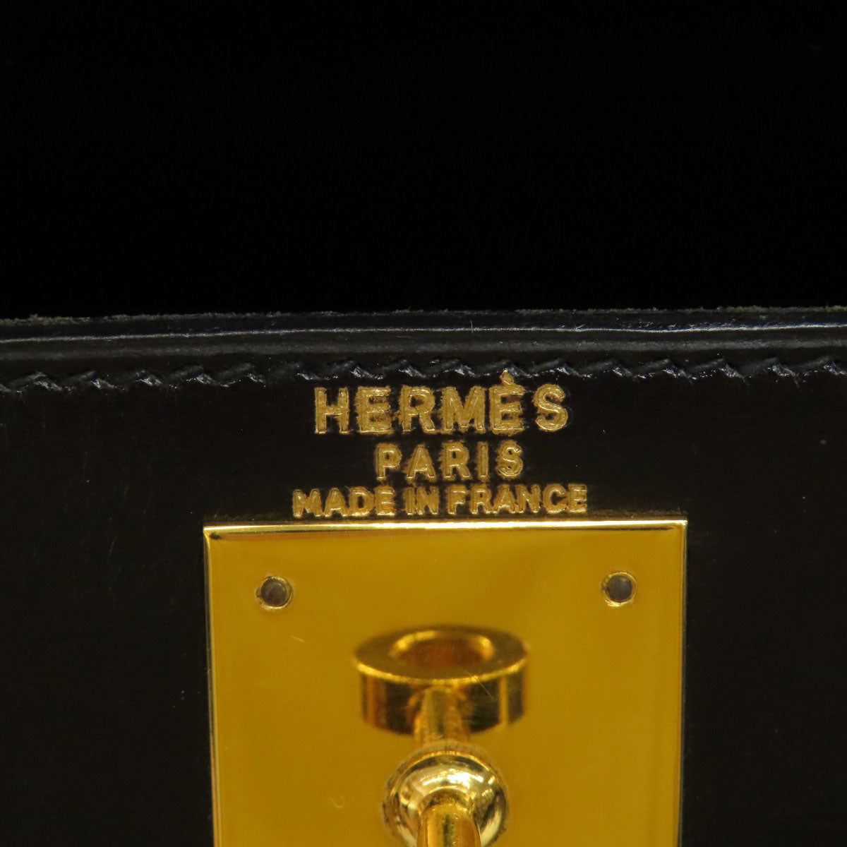 HERMES   Handbag Kelly 28 outside stitching GoldHardware Box calf Ladies