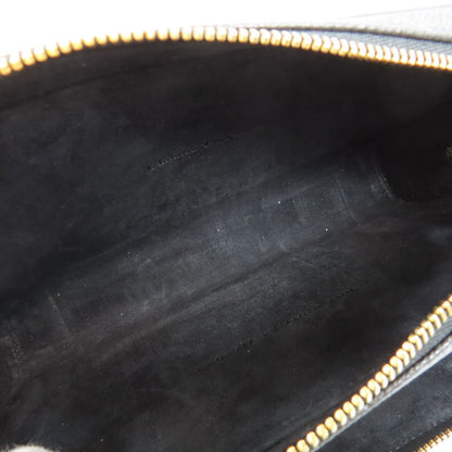 CHRISTIAN DIOR Karo double pouch Shoulder Bag Calf Ladies [Used]