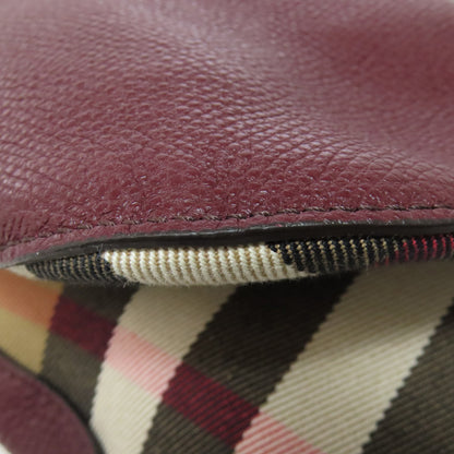 BURBERRY logo Shoulder Bag Leather Ladies [Used]