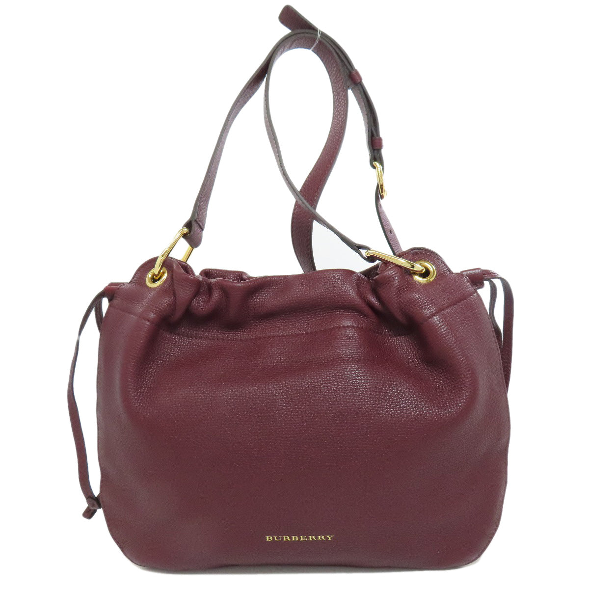 BURBERRY logo Shoulder Bag Leather Ladies [Used]