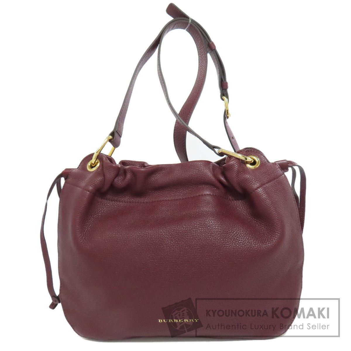 BURBERRY logo Shoulder Bag Leather Ladies [Used]