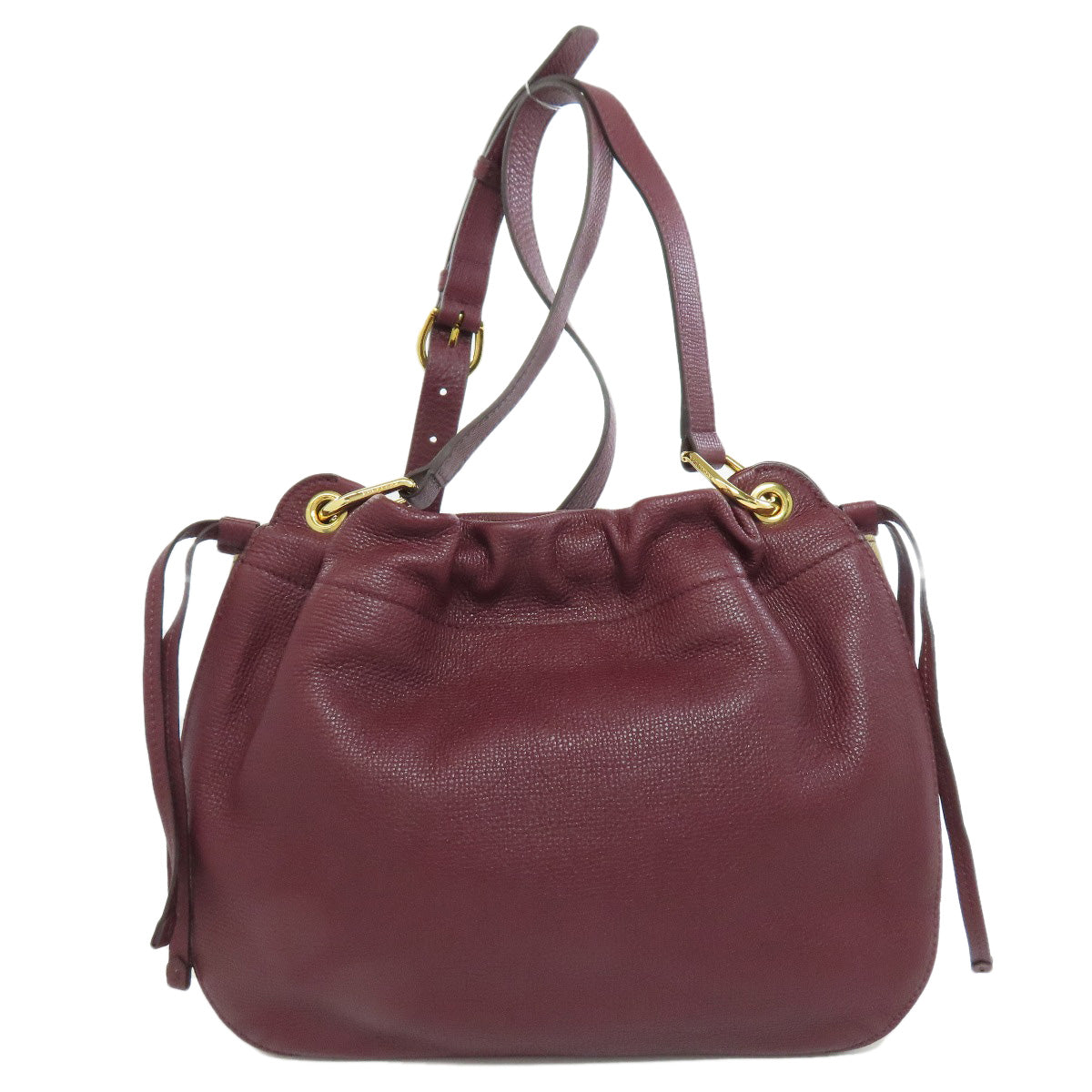 BURBERRY logo Shoulder Bag Leather Ladies [Used]