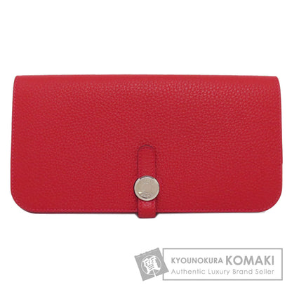 HERMES   Long wallet (with coin pocket) Dogon Long SilverHardware Togo Ladies