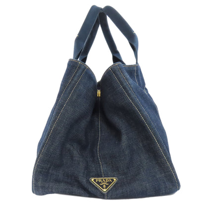 PRADA  BN1872 Handbag Canapa Denim Ladies