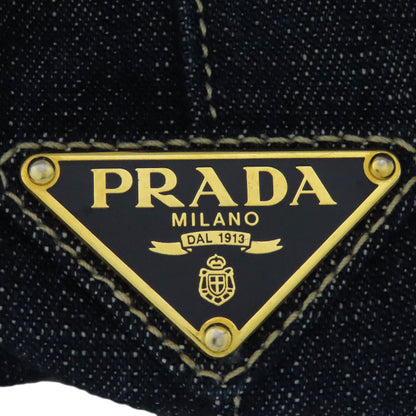 PRADA  BN1872 Handbag Canapa Denim Ladies