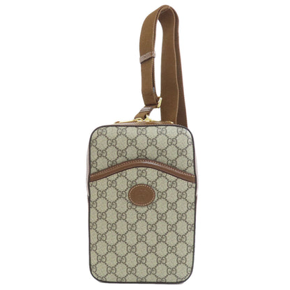 GUCCI 696016 GG Supreme body bag PVC Ladies [Used]