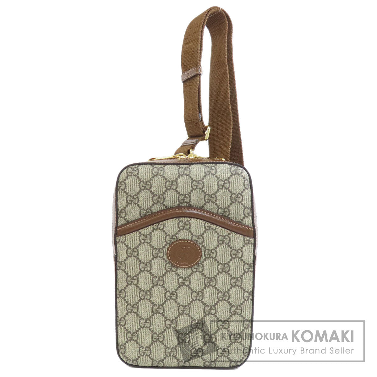 GUCCI 696016 GG Supreme body bag PVC Ladies [Used]
