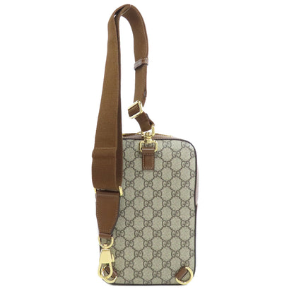 GUCCI 696016 GG Supreme body bag PVC Ladies [Used]