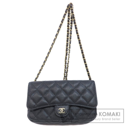 CHANEL ChainShoulder Matelasse GoldHardware Shoulder Bag Grained Calfskin Skin Ladies [Used]