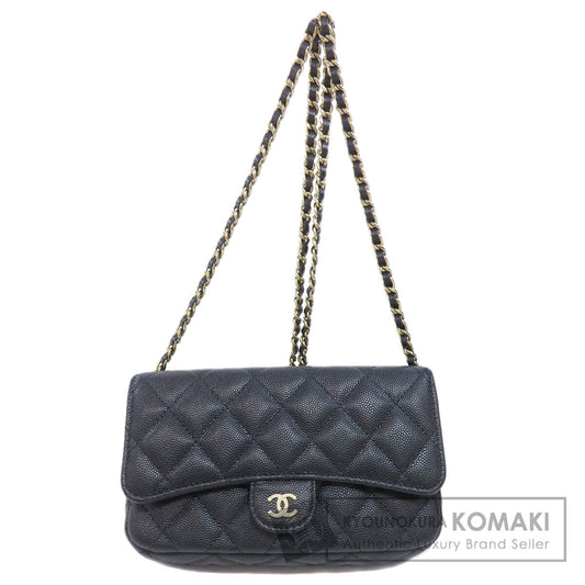 CHANEL ChainShoulder Matelasse GoldHardware Shoulder Bag Grained Calfskin Skin Ladies [Used]