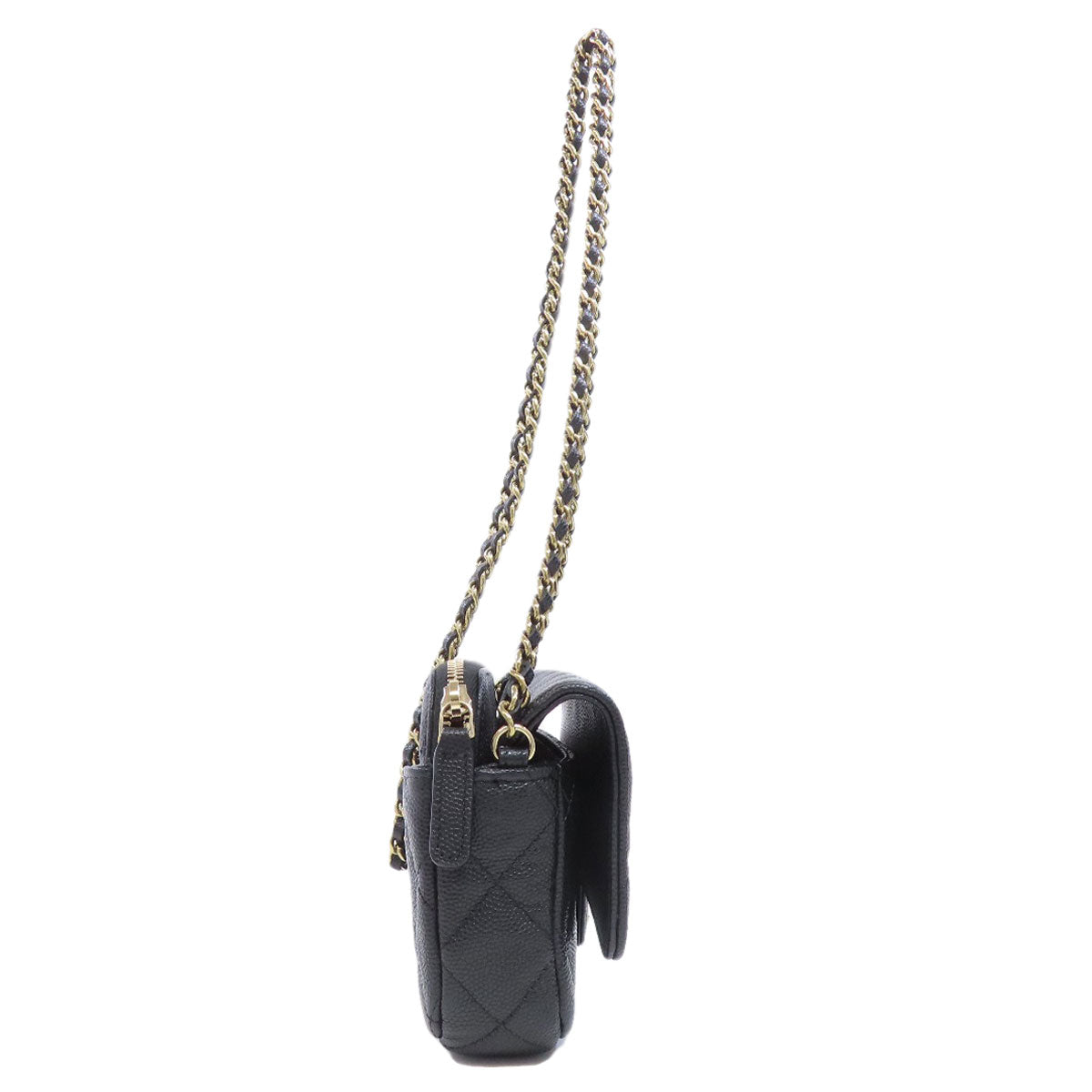 CHANEL ChainShoulder Matelasse GoldHardware Shoulder Bag Grained Calfskin Skin Ladies [Used]