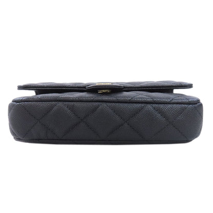 CHANEL ChainShoulder Matelasse GoldHardware Shoulder Bag Grained Calfskin Skin Ladies [Used]