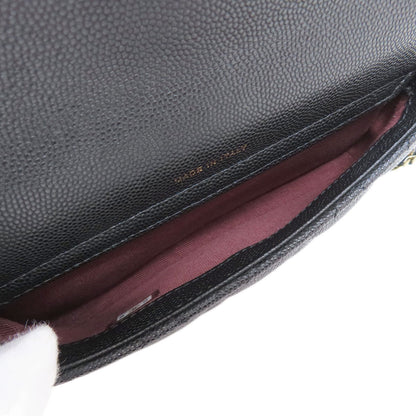 CHANEL ChainShoulder Matelasse GoldHardware Shoulder Bag Grained Calfskin Skin Ladies [Used]