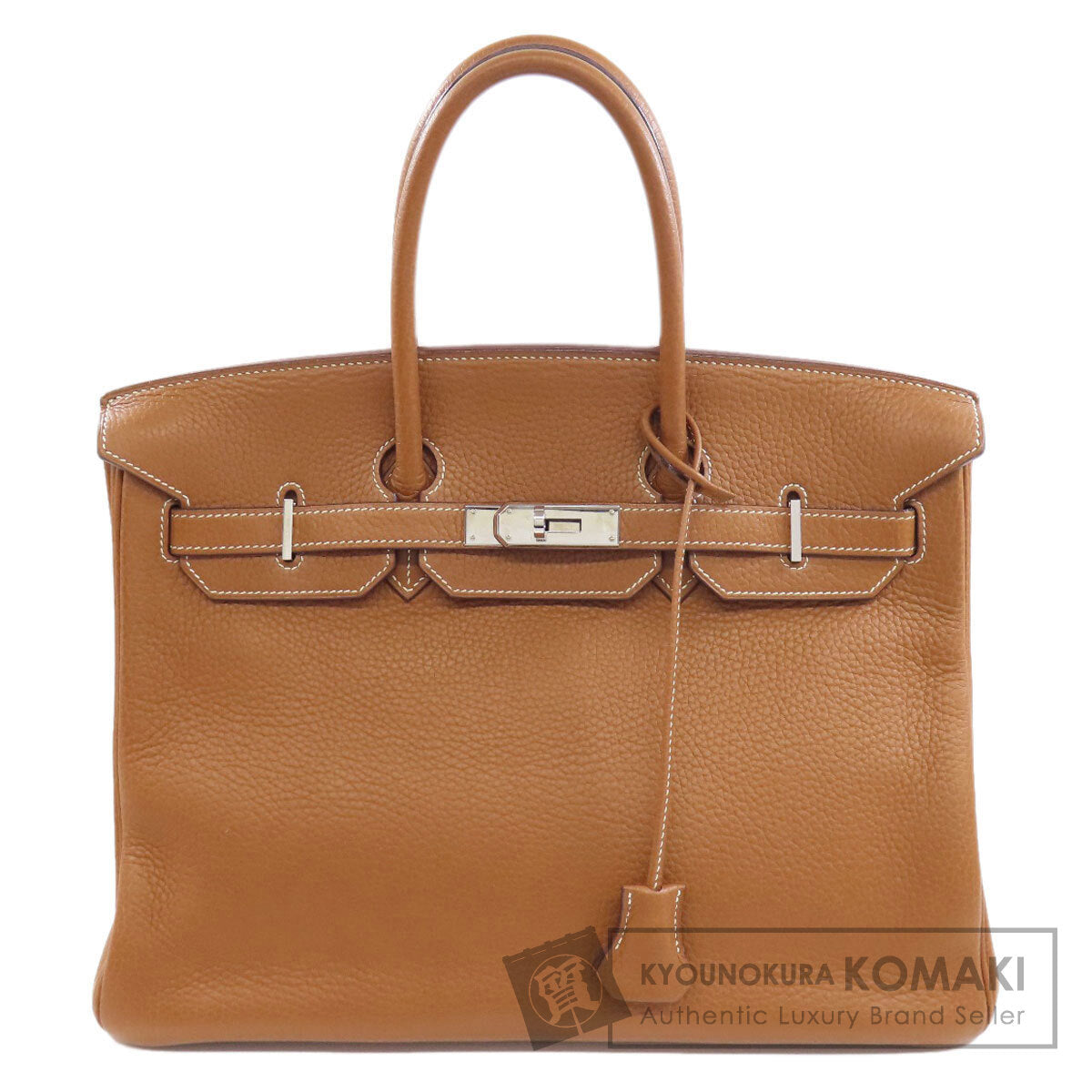 HERMES   Handbag Birkin 35 Gold SilverHardware Ardennes Ladies