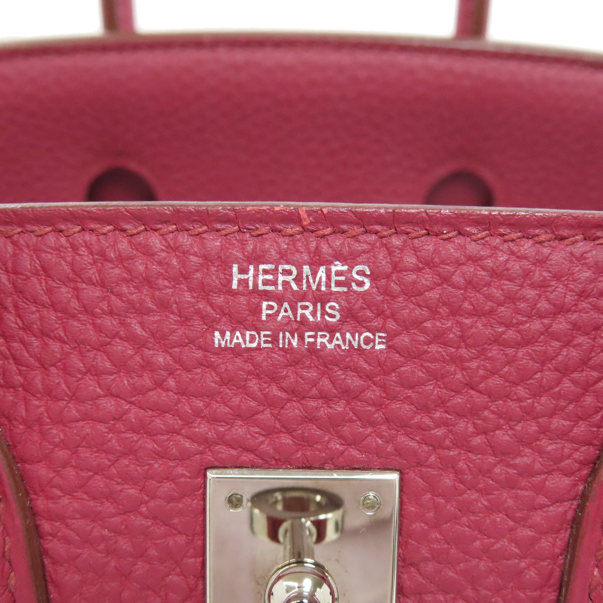 HERMES   Handbag Birkin 25 SilverHardware Togo Ladies